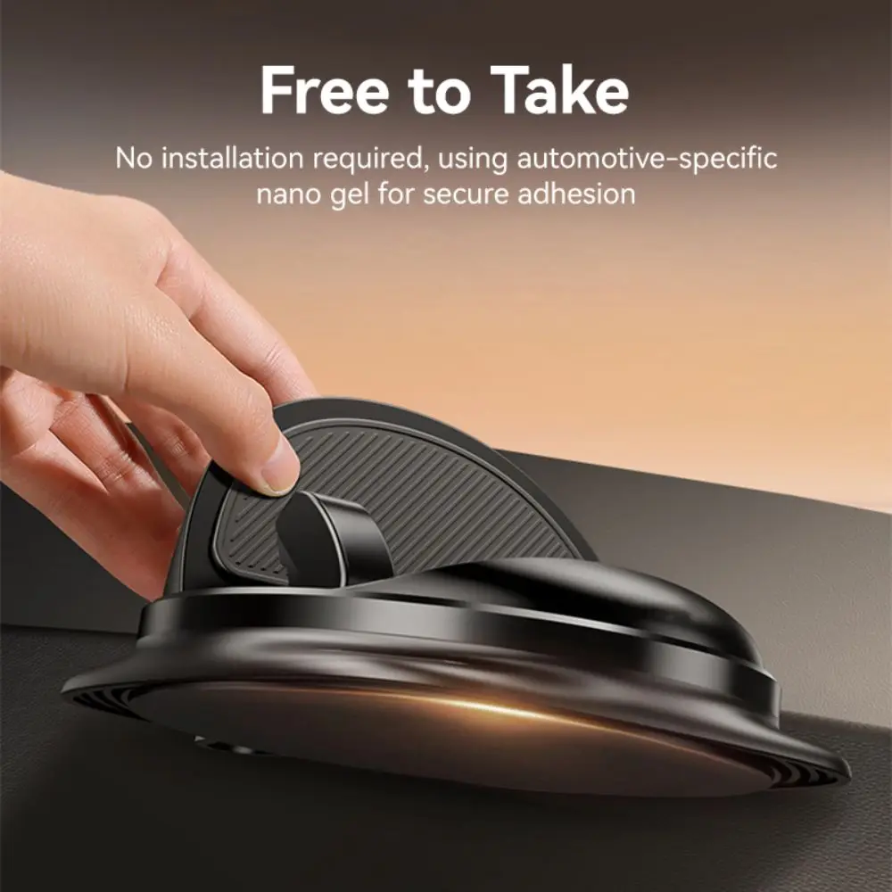 

360° Rotation Car Phone Holder Sticking Car Accessories Silicone Phone Mount One-Handed Operation Car Use Dashboard Phone Mount