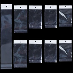  50pcs Cellophane Self-adhesive Bag Plastic Opp Transparent Sealed Jewelry Gift Food Candy Chothes Cake Packaging Clear Pouches