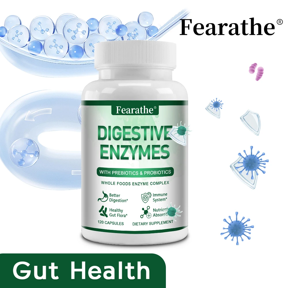 Prebiotics Probiotics & Digestive Enzymes Capsules, Support Gut, Digestion, Absorption, Intestinal Comfort & Immune Wellness