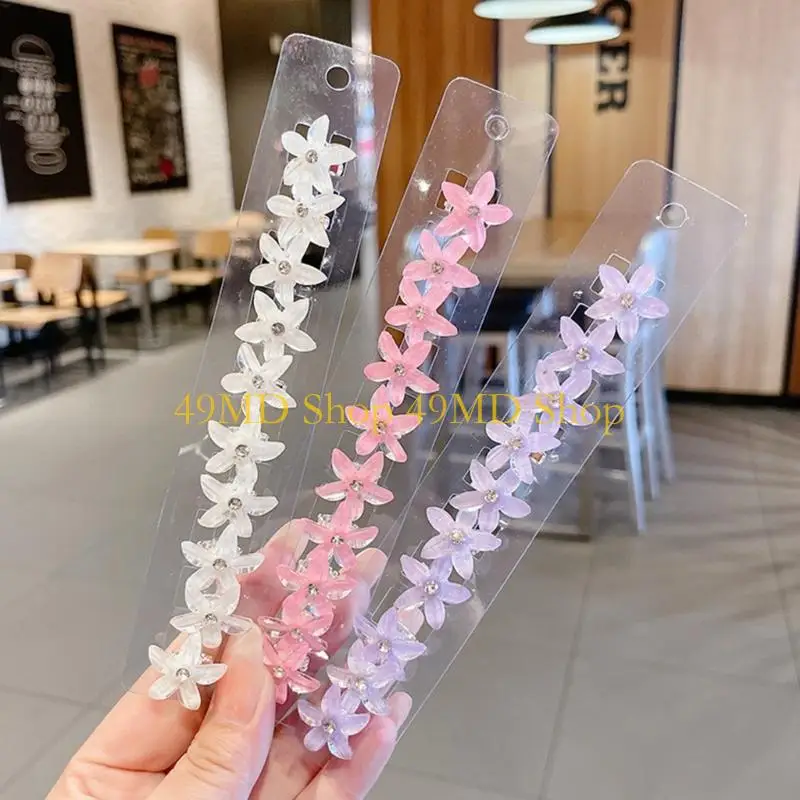 

49MD Hair Clip Hairpin with Crystal Rhinestones Flower Hair Hair Jewelry