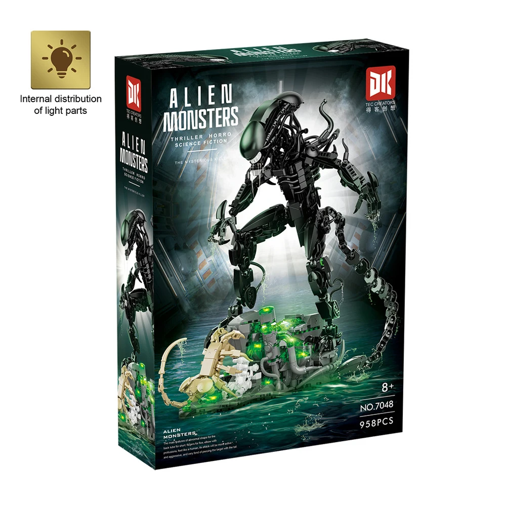 IN STOCK 7048 MOC Technical Alien Beast Building Blocks Bricks Model Assembling DIY Toys for Children Christmas Gift Set