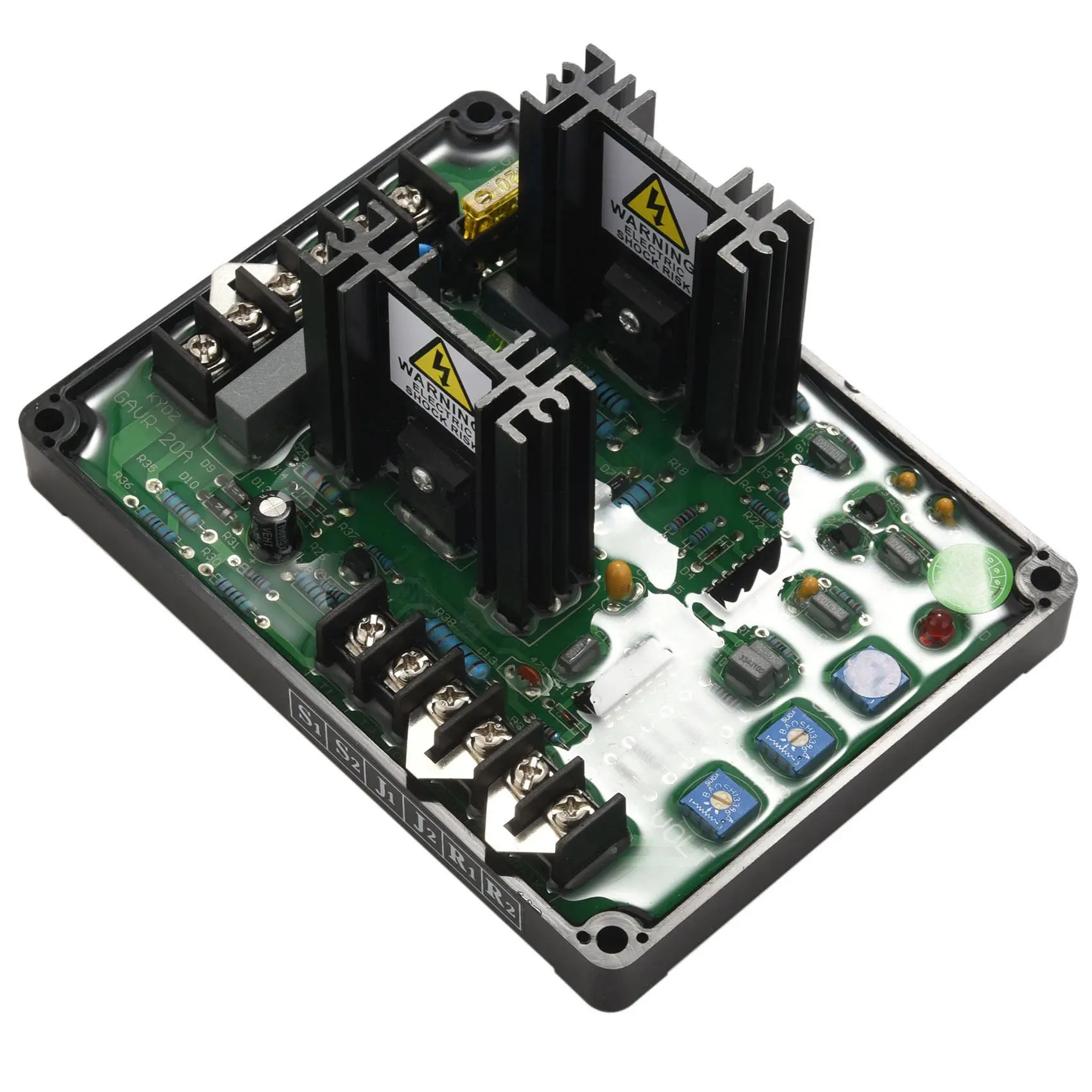 Gavr-20A Av Universal Brushless Automatic Voltage Regulator Module Avr Generator 220/400Vac Frequency Protection Suppression