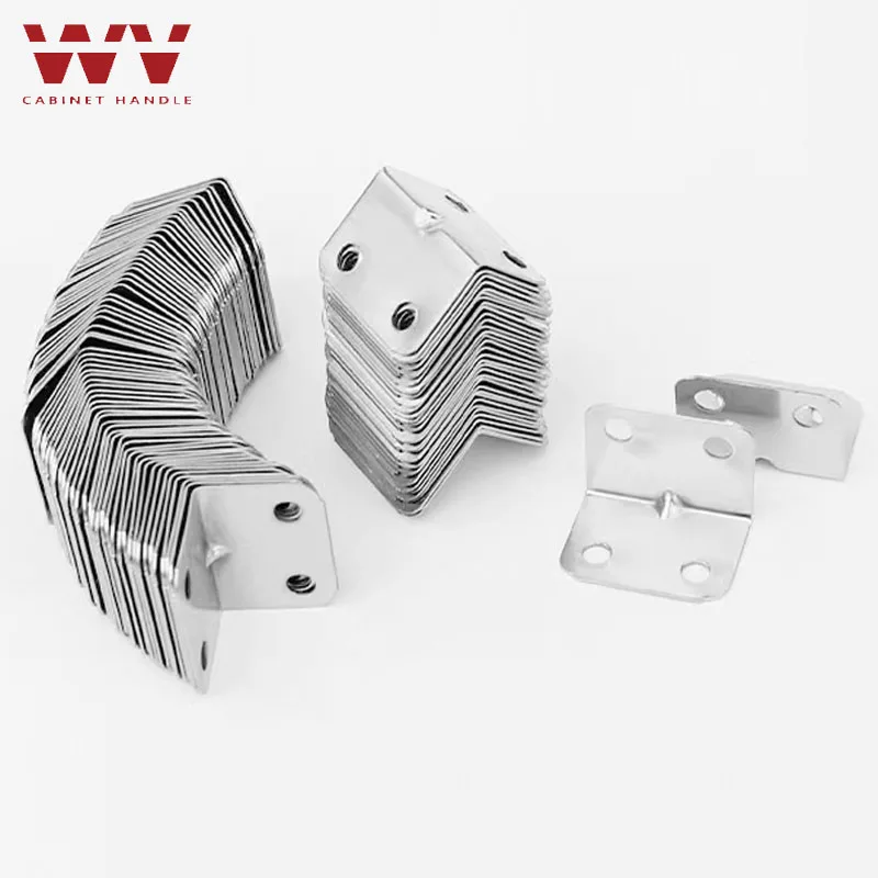 10-50 قطعة الفولاذ المقاوم للصدأ L-شكل رمز الزاوية 90 درجة مغلفة الأثاث لوحة الأجهزة الزاوية اليمنى قوس خزائن صغيرة #2