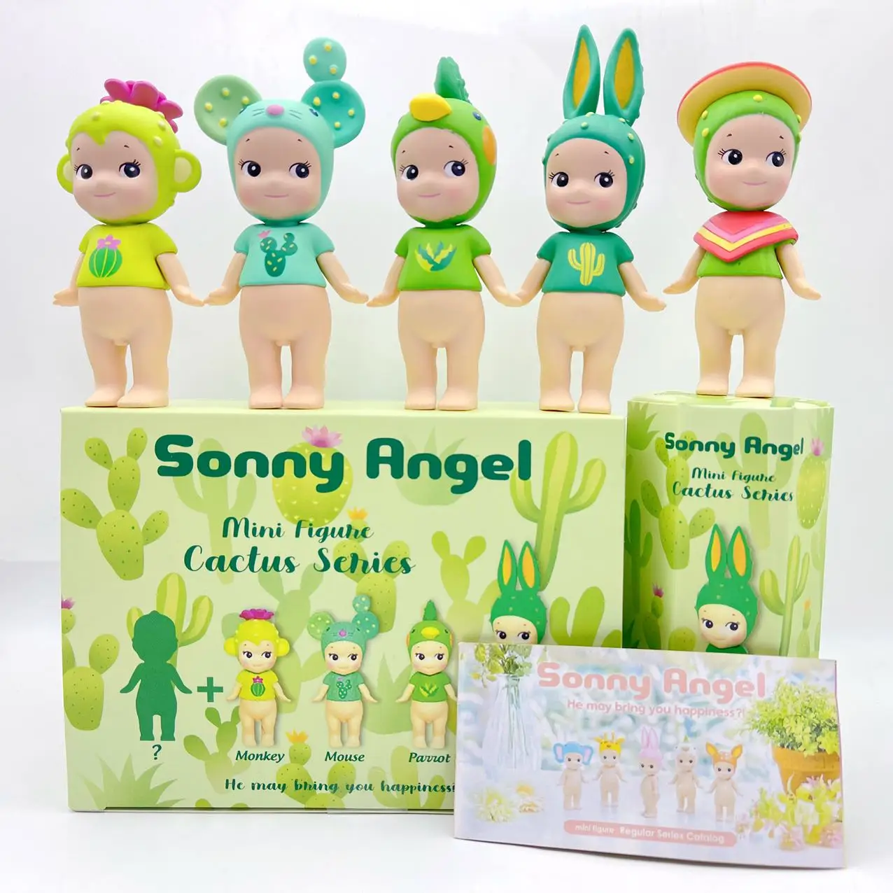 

Sonny Angel Cactus Series Mystery Box Cute Mini Figures Doll Model Desktop Ornament Fans Collection Toy Children Festival Gift