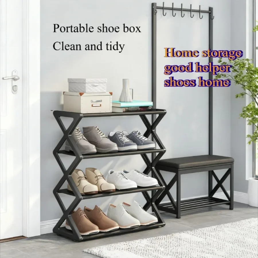 

X-shaped Shoe Rack, Shoes Storage, No Installation Required, Space-saving Storage Box, Organizing, Japanese-style Shoe Rack