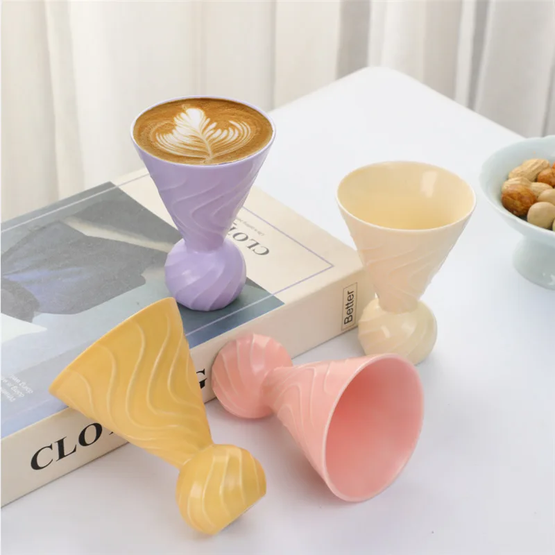 Small Fresh Ins Style Ceramic Cup Internet Celebrity Coffee Cup Afternoon Tea Cup Creative Mug Girl High-looking