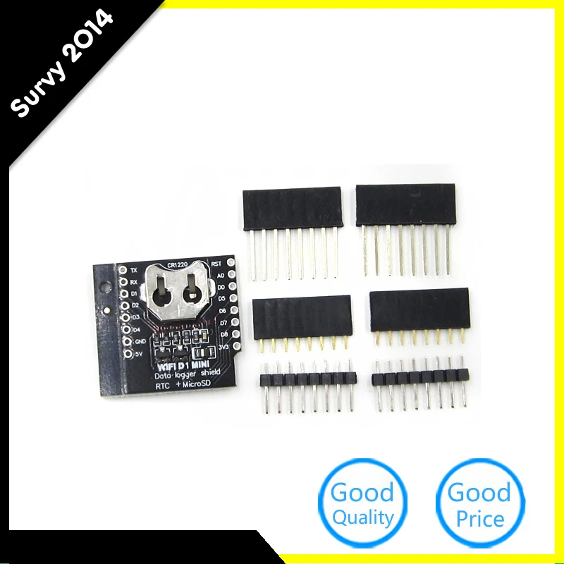 

5 Pcs For WeMos Data Log Logger Shield Micro SD WIFI D1 Mini Board +RTC DS1307 Clock For Arduino