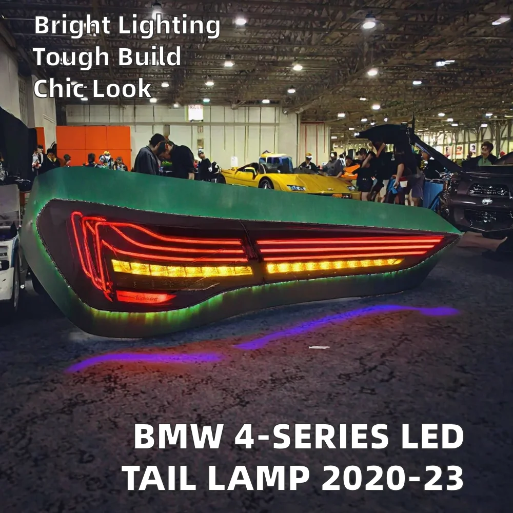 For 4-series 2020-2023 G22 G23 G26 G82 M4 CSL Car Styling Tail Lamp Red Rear Taillight Turn Signal New Condition Accessories
