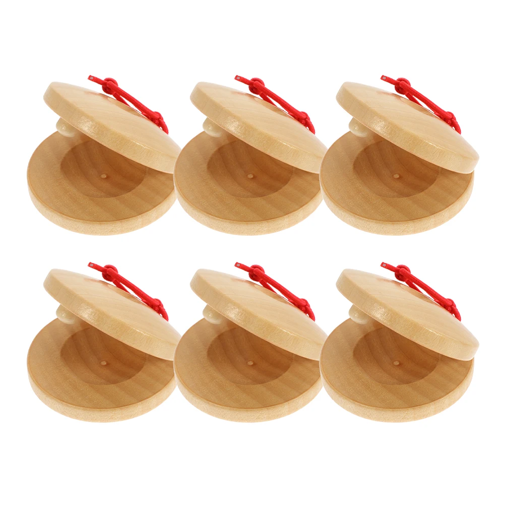 

Music Wooden Castanets Musical Instrument Toy Handheld Children Instruments Kids