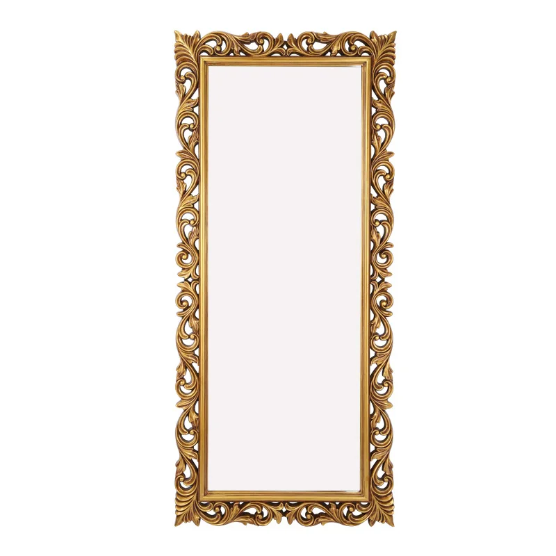 

Hollow carved French, retro full-length mirror, European full-length mirror