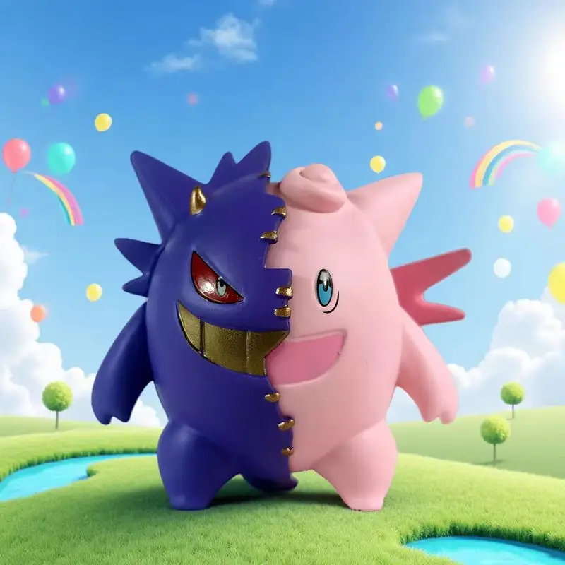 Hot Anime Pokemon Gengar Figuur Clefable Actiefiguren Pvc Collection Model Speelgoed Office Desktop Decoratieve Ornamenten Jongens Gifs