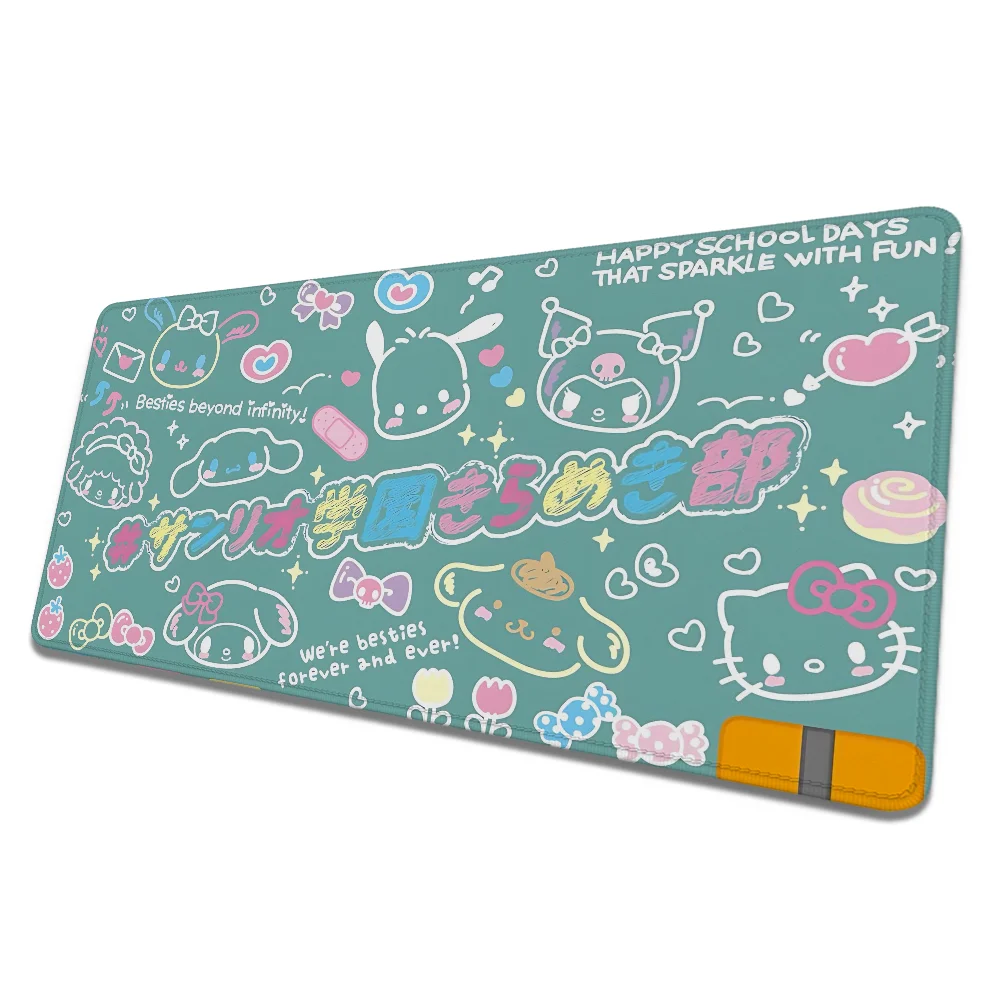 

Sanrio Mouse Pad Large Rubber Gaming Desk Mat Non-slip Kawaii Laptop Accessories Over Edge Office Carpet Deskmat Gamer Keyboard