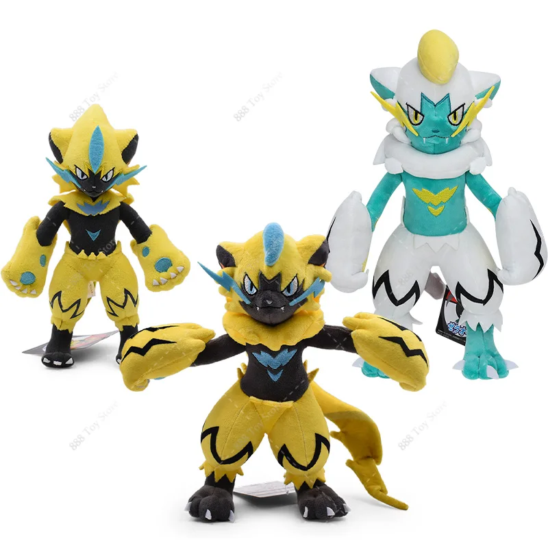 Pokemon Peluche Lucido Zeraora Morbido Peluche Giocattolo Anime Carino Zeraora Collezione Ornamento Bambole per I Ragazzi Regalo Di Natale