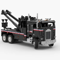 2533PCS MOC Freightliner FLA engineering container tractor dump trailer tower head creative ideas Children Toy Technology Blocks