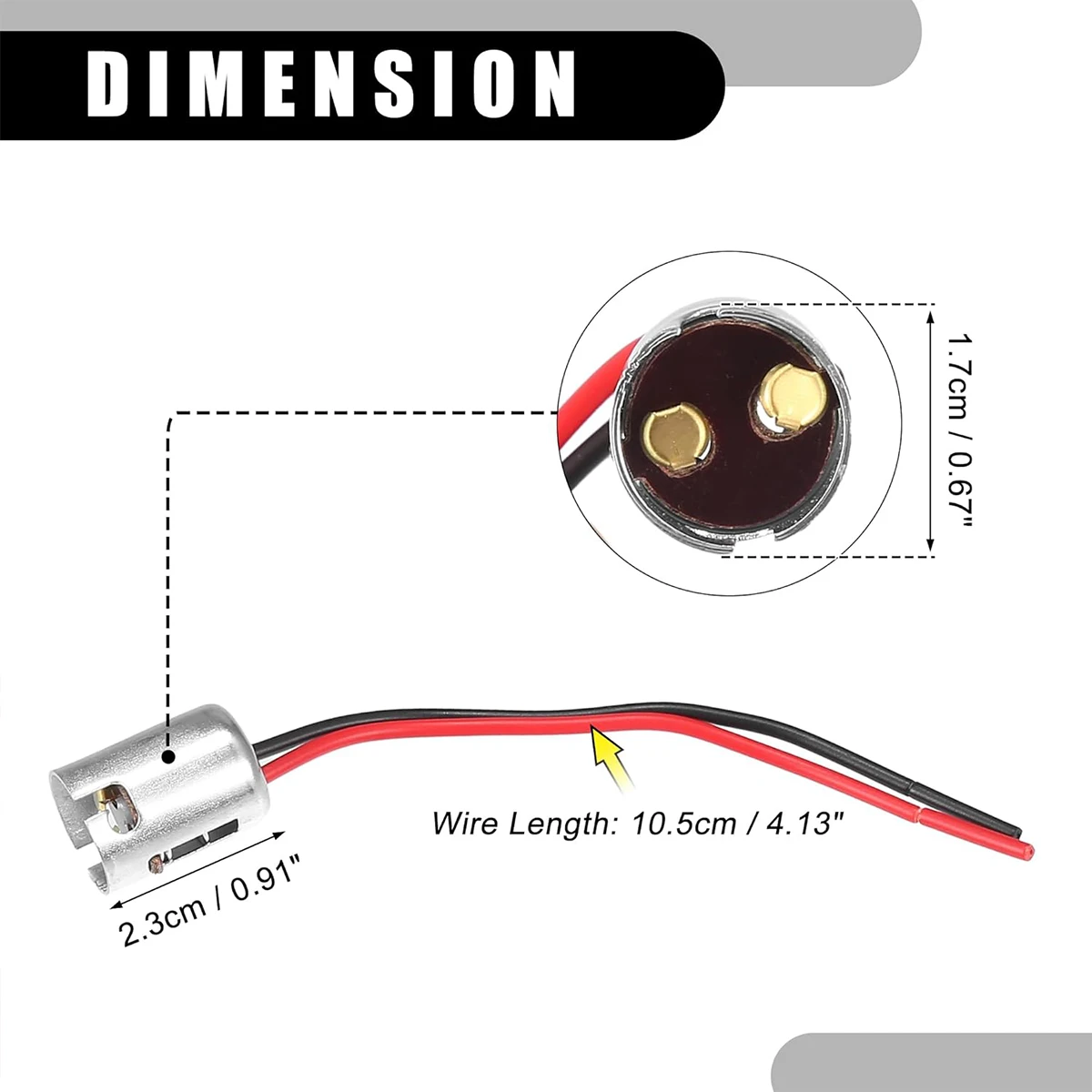 BA15D BA15S BA9S 1157 1156 LED Light Bulb Socket Holder, Turn Signal Light Harness LED Lamp Adapter (4pcs)