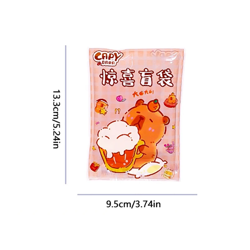 10Pcs Capibala Surprise Stationery Blind Bag Gift Pack For Children's School Season Learning Stationery Inspiration Lucky Small