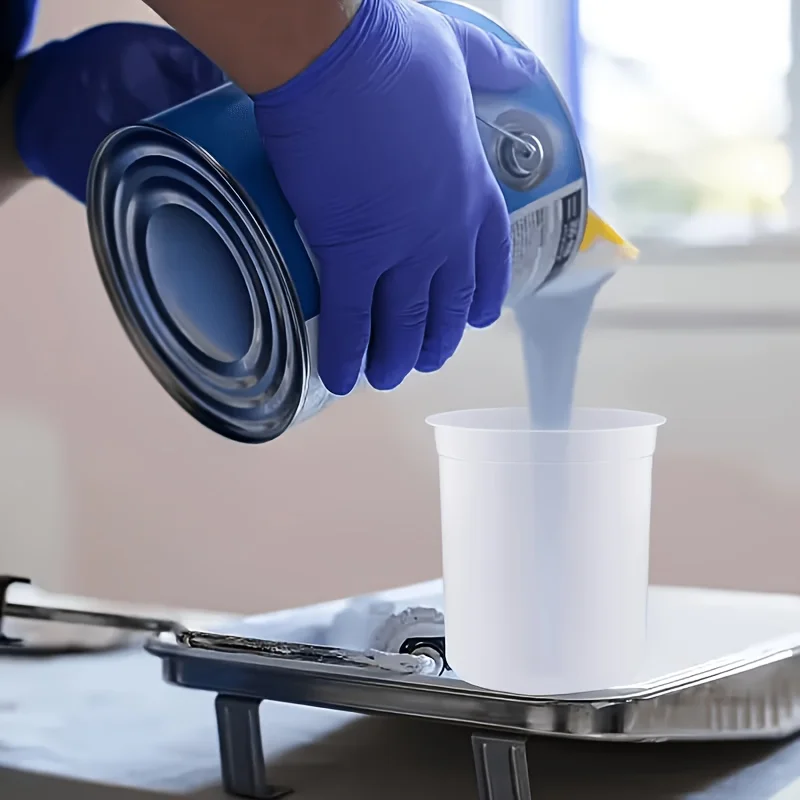 50 Stück Einweg-Farbmischbecher-Set – 20,29 Unzen/600 ml, mit einem austauschbaren Bechersystem, das eine Reinigung überflüssig macht. – Detail 5