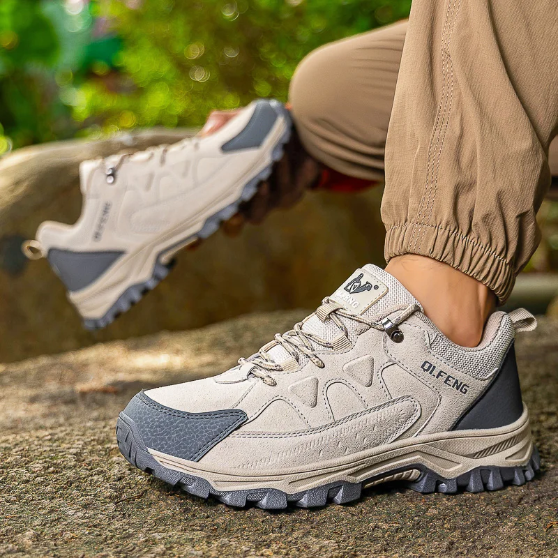 

2025 couples outdoor hiking non-slip shoes casual sports men and women running lace-up hiking shoes large size 49
