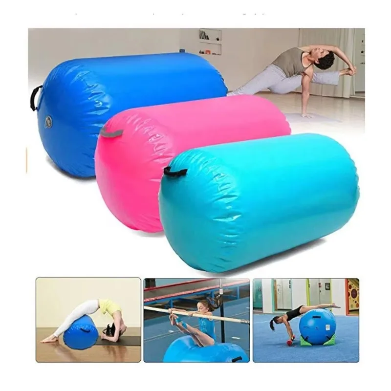 Air Roller Yoga Fitness Equipment  Inflatable Gymnastics Balance Training Barrel Cylinder Column Gym Pad