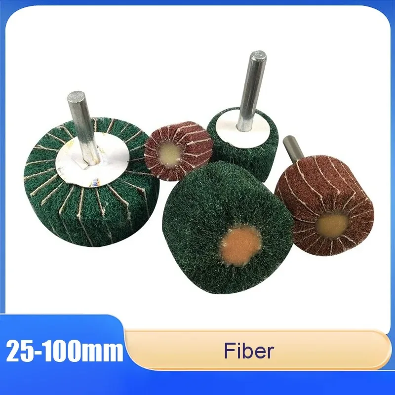 

1PCS Non-woven Flap Sanding Wheel Nylon Fiber Polishing Sanding Head 25-100mm Rotary Grinding Wheel - For Metal Cleaning Tools