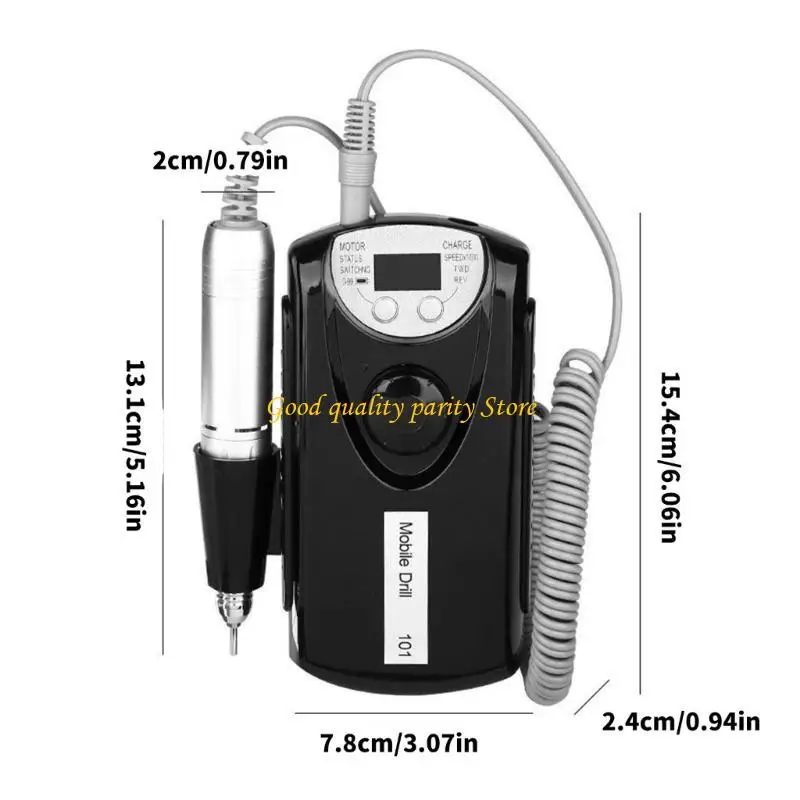 M4YA المهنية الكهربائية مسمار الحفر 30000 دورة في الدقيقة المحمولة USB قابلة للشحن آلة مانيكير مع بت ومجموعة العصابات الرملي