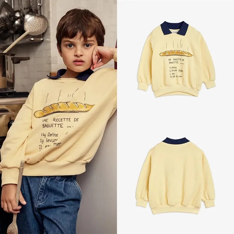 2023 autumn new Mini.Rodini Boys and Girls cute printed hoodie