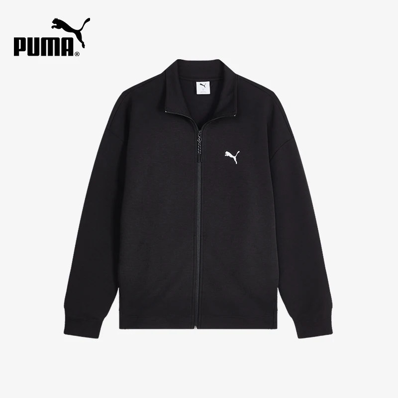 Puma genuine men's sporty, loose, casual, and comfortable off shoulder sleeve zipper jacket 639698-01