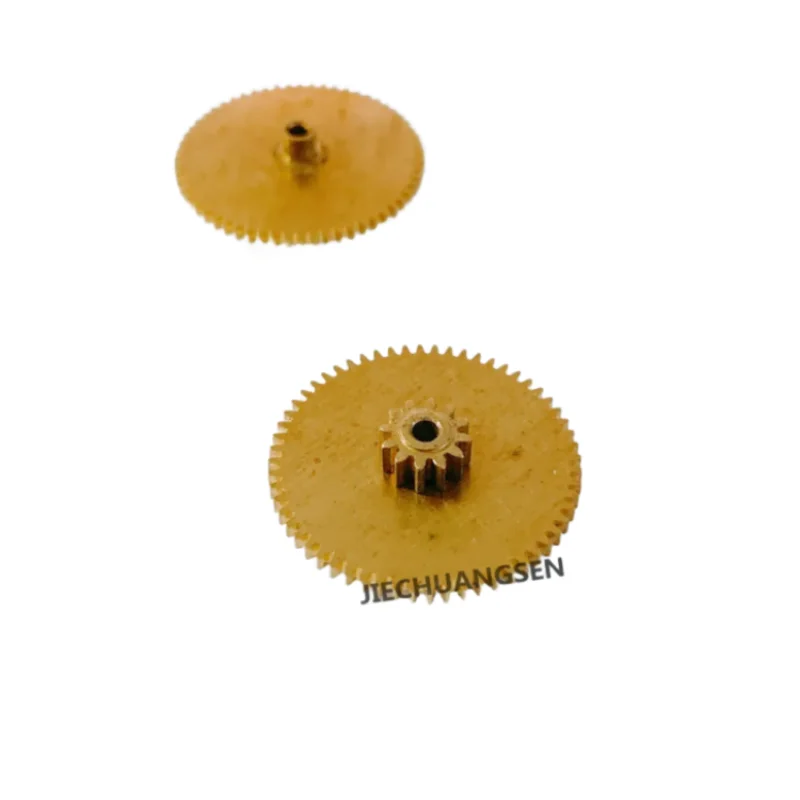 2pcs/Lot Double Metal Gear 0.32 Modulus 60 Teeth Duplex Gear 0.4 Modulus 12 Teeth 12T+60T Bore Diameter 1.6mm Copper Gear