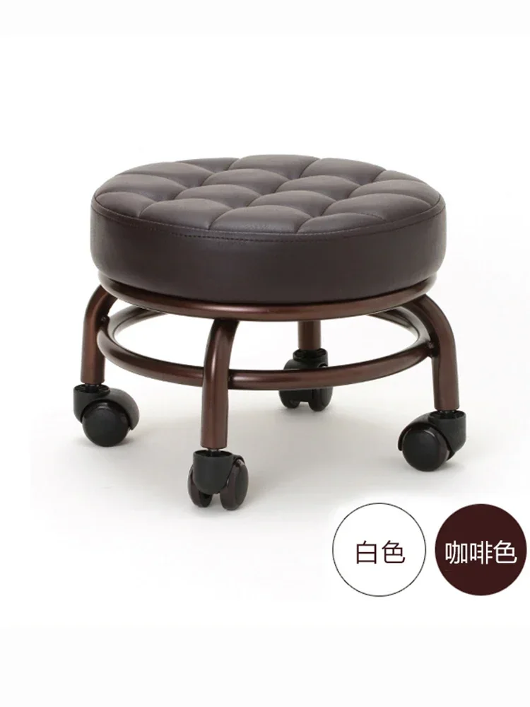 Pedicure Pedicure Tool Chairs Footstool Mobile Low Stool Universal Wheel Salon Furniture Ergonomics Beauty Massage SPA Chair