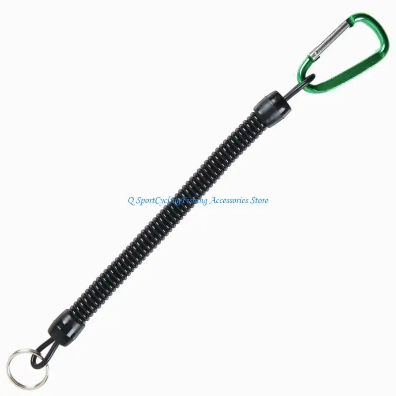 

Set of 2,Anti-lost Spring Coil Lanyard Rope Safety Emergency Tool Spearfishing Parts Diving