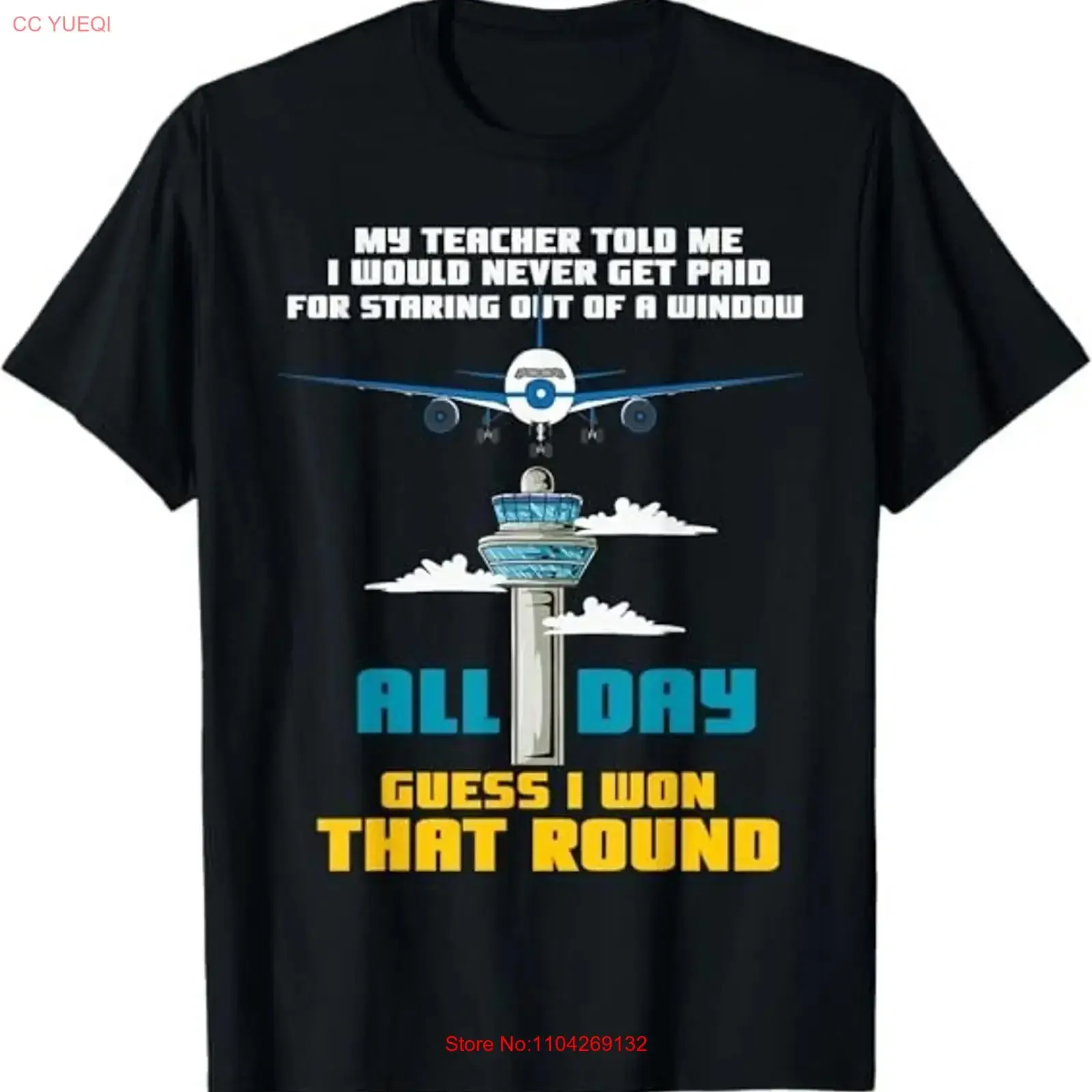 POPULAR Funny Air Traffic Controller Saying ATC Flight Control T Shirt S 3XL long or short sleeves vintage Washed