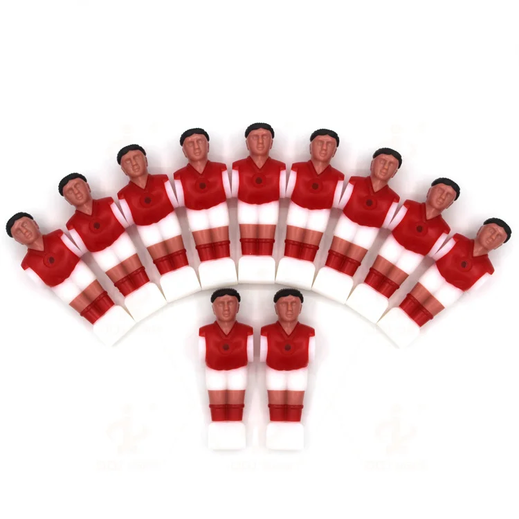 11 pcs/set Mini Foosball Table Games Soccer machine doll Toys Soccer Table Player Plastic Kickers Table Football Player (16 mm)