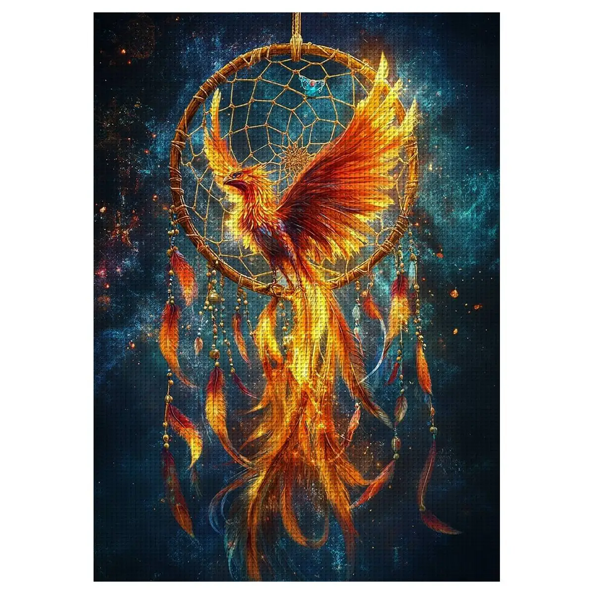 1pc 30X40CM/11.8*15.74inch Phoenix Stamped Cross Stitch Kit DIY Kit 11CT/14CT DIY Embroidered Set DIY Cross-Stitch Set
