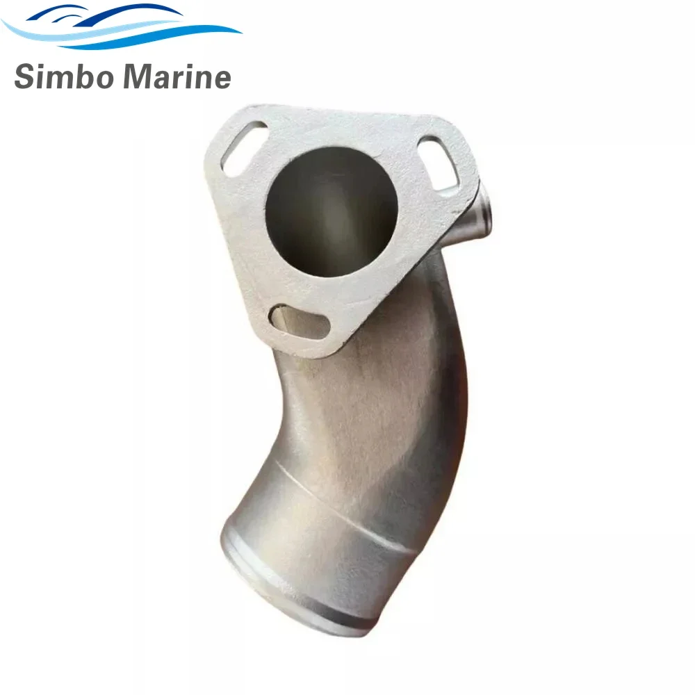 

129792-13552 Marine Stainless Steel SS316 Exhaust Mixing Elbow For Yanmar 4JH 129671-13551 129579-13551