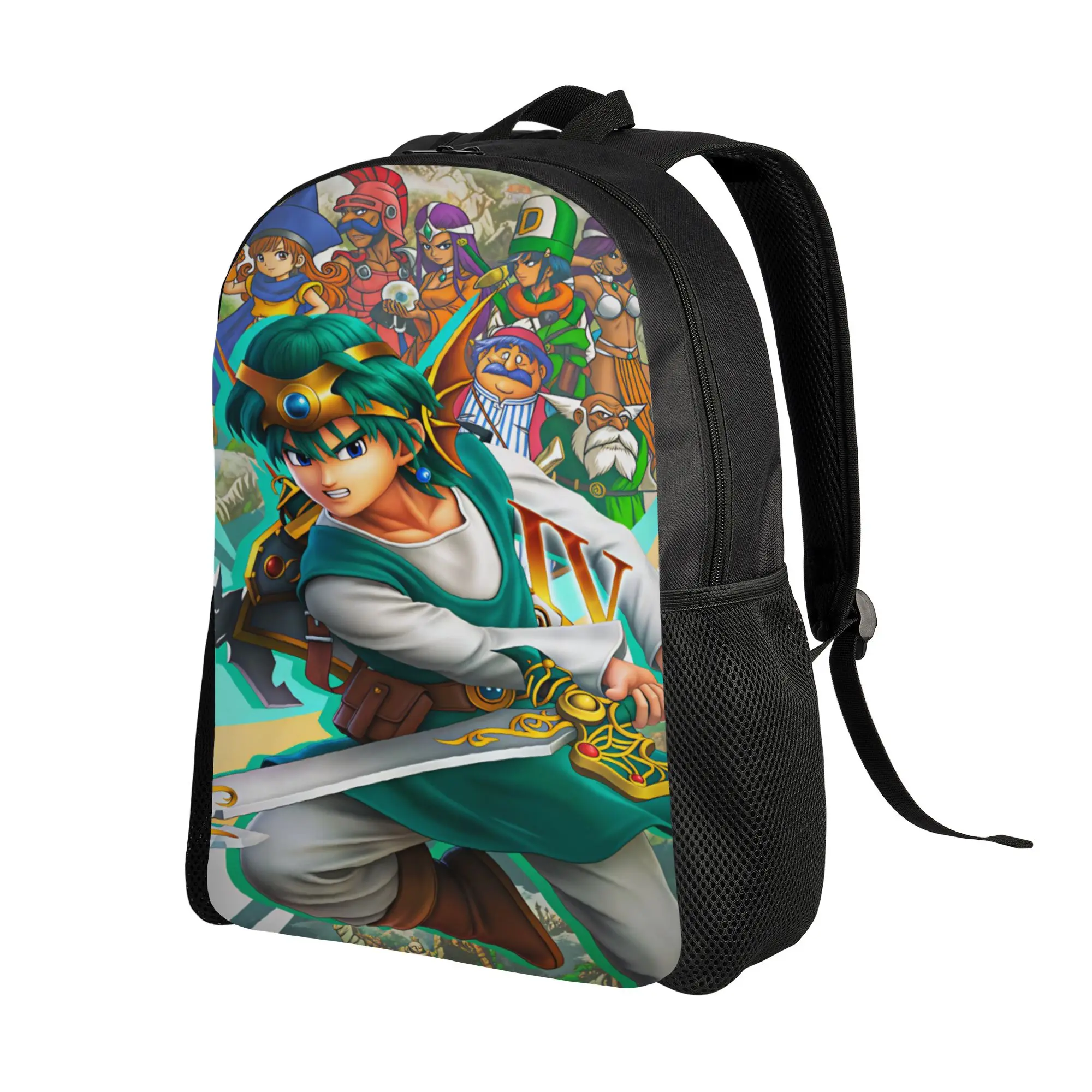Dragon Quest Slime  Backpack Women Men  Large Backpacks Polyester Streetwear School Bags Camping Design Rucksack