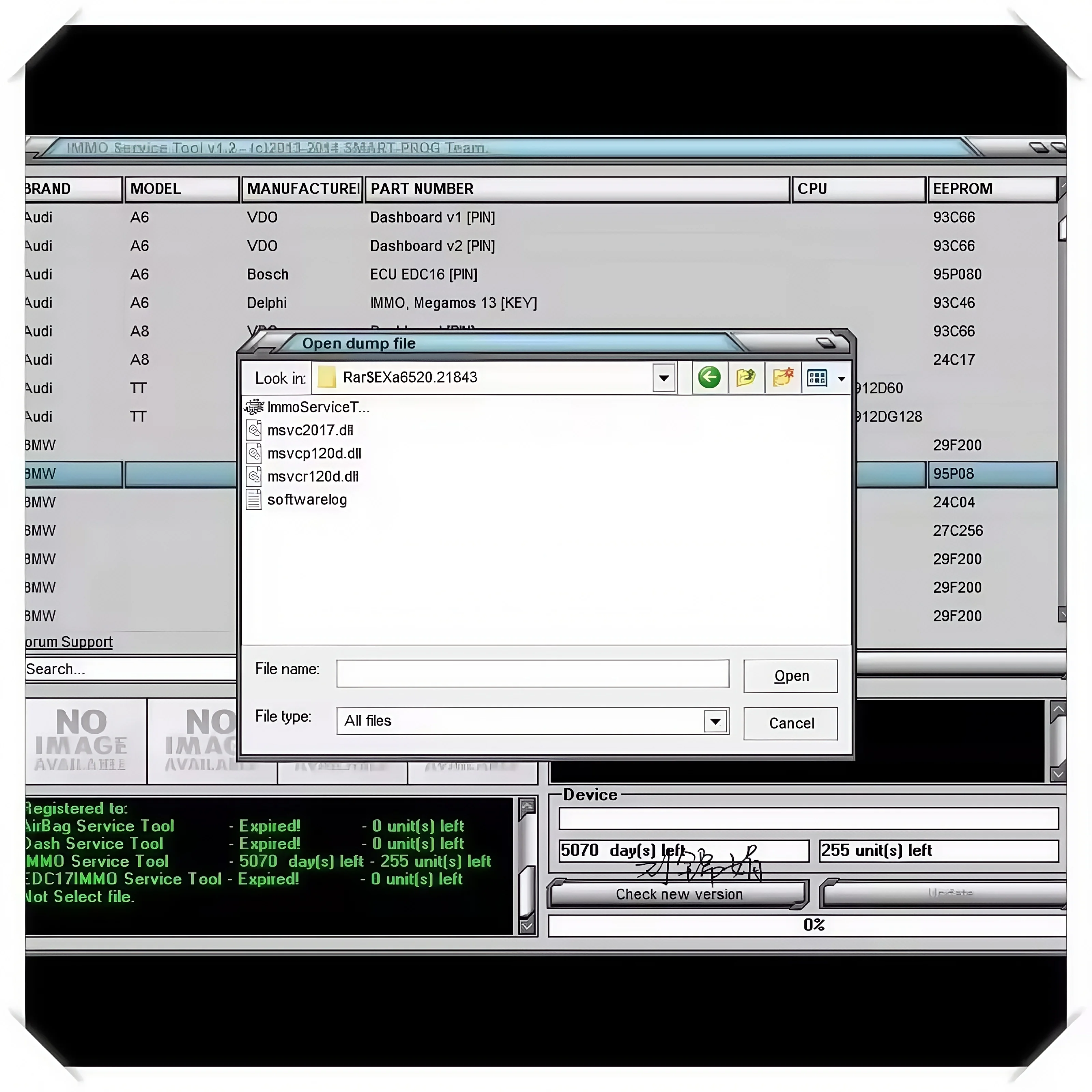 IMMO DOCTOR V2.1 Free Keygen Immo Off ECU Software Delete ECU Chip Files Fit For SIM2K MT38 ME17.9.2 MED17.9.8 KIA HYUNDAI