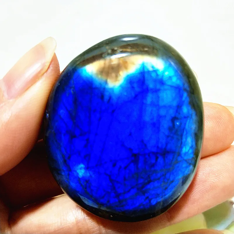 

Natural blue Labradorite Stone Crystal Palm Stones Meditation Spiritual Energy plaything Healing Crystals And Home Decoration