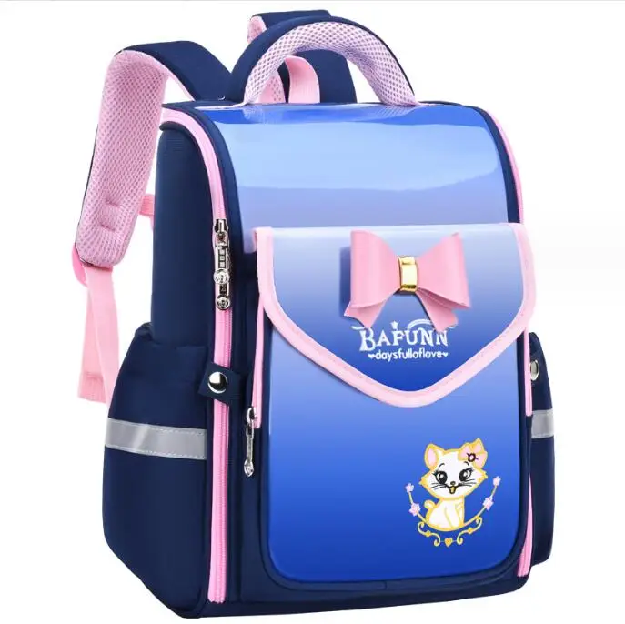 Cute Princess Cat Backpack Children School Bags Girls Orthopedic School Backpack Waterproof Primary Schoolbag Mochila Infantil