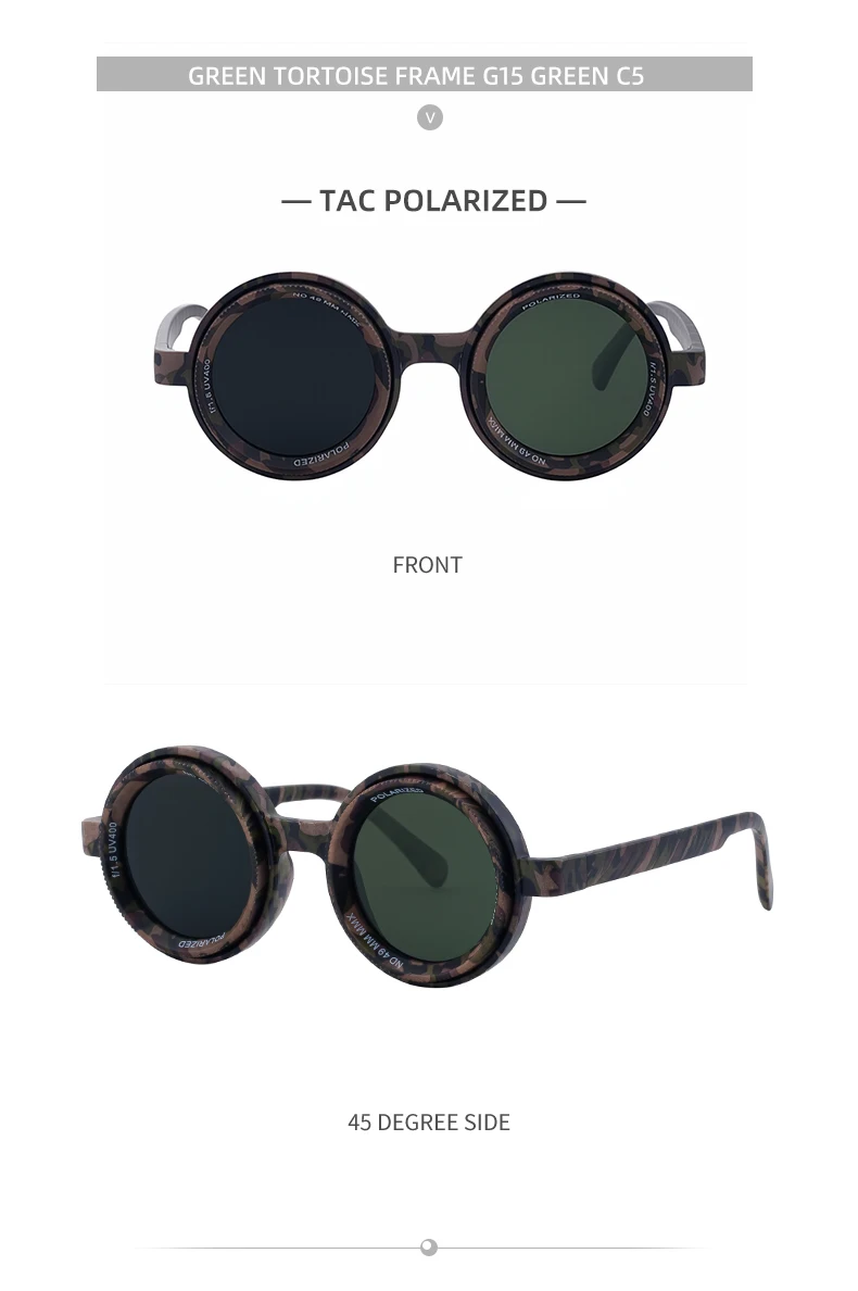 Polarisierte ND9 Verstellbare Dimm-Sonnenbrille für Herren 2026 Trendige Punk Runde Sonnenbrille UV400 Outdoor-Schutz Anglerbrille mit Filter – Detail 18