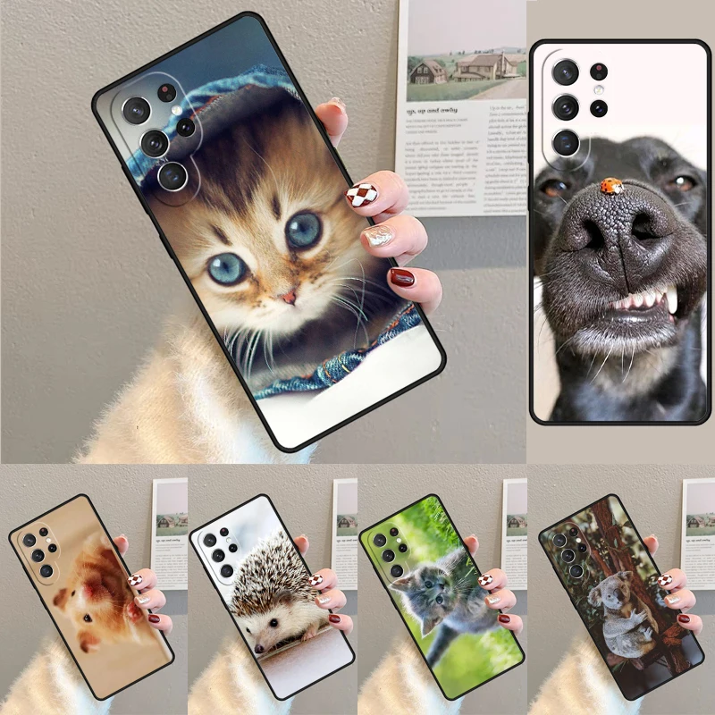 Pets Animals Cute Silicone Phone Case For Samsung Galaxy note 10 pro S26 S25 S24 S23 S22 S21 Plus S25Ultra Capa Cover