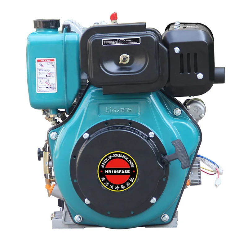 

6kW HR186FASE Single Cylinder Air-Cooled Generator Common Air Filter Easy To Operate With Euro 5 Emission Standard