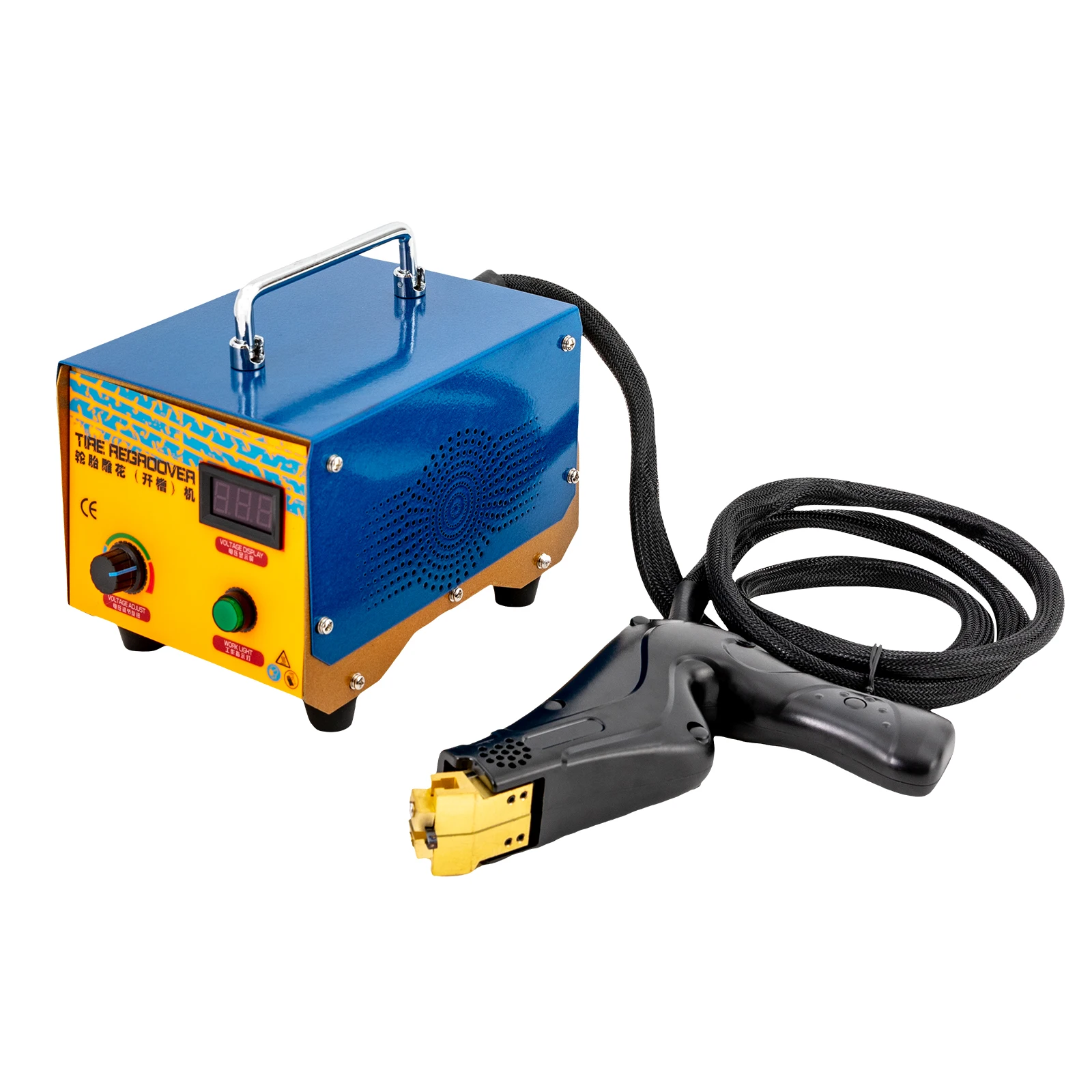 

Professional 1000W Tire Groover Machine Kit with 20 Blades for Truck Tractor Tire Regrooving & Rubber Carving