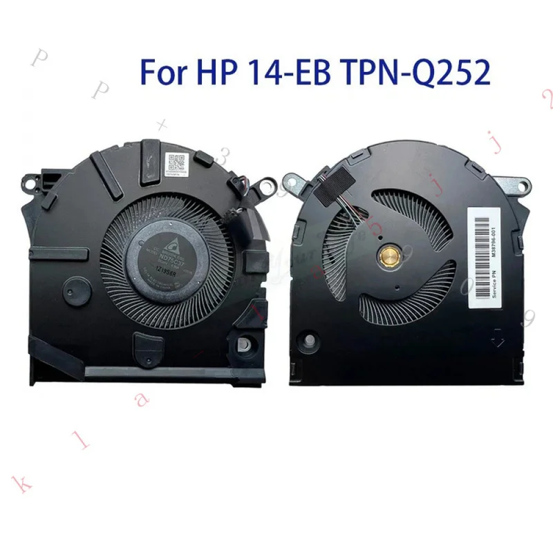 ZSS+Laptop CPU Cooling Fan Cooler M38796‑001 Replacement For HP ENVY 14‑EB TPN‑Q252 Notebook Radiator Fan
