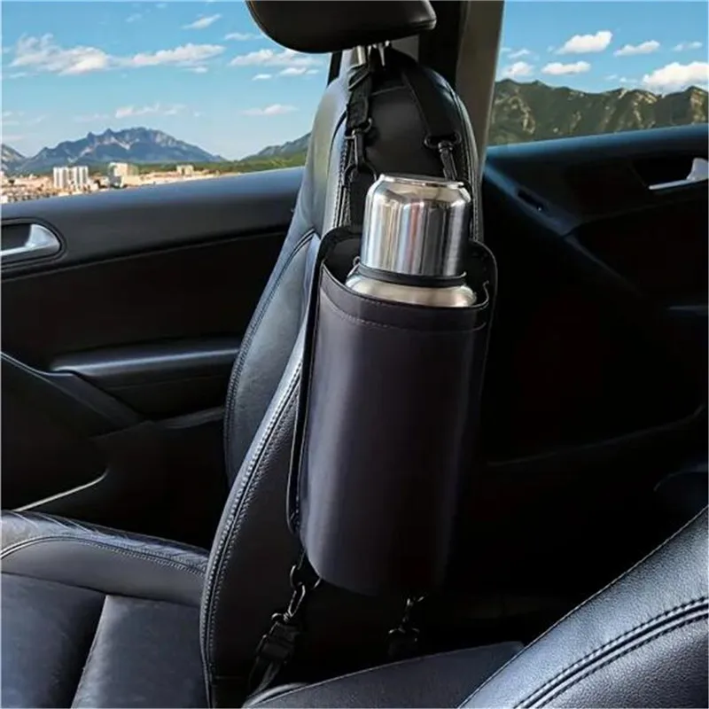 Car water cup holder Water bottle holder fixed seat Car heater stand thermos bottle storage bag Car hot water bottle rack