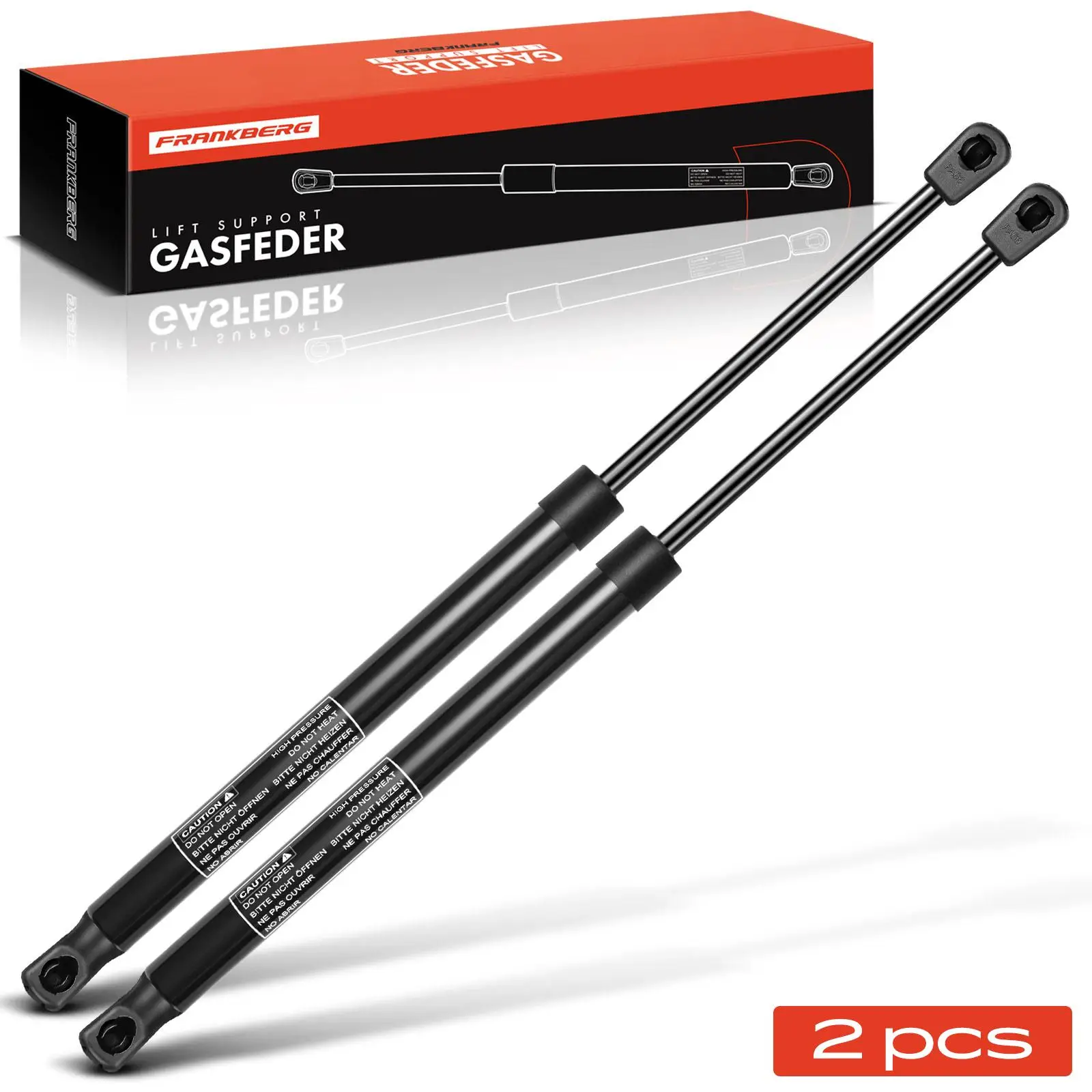 Frankberg 2x Gasveer Demper Achterklep voor Audi A2 8Z0 Hatchback 2000-2005 8Z0827552 8Z0898552 8Z0827552B