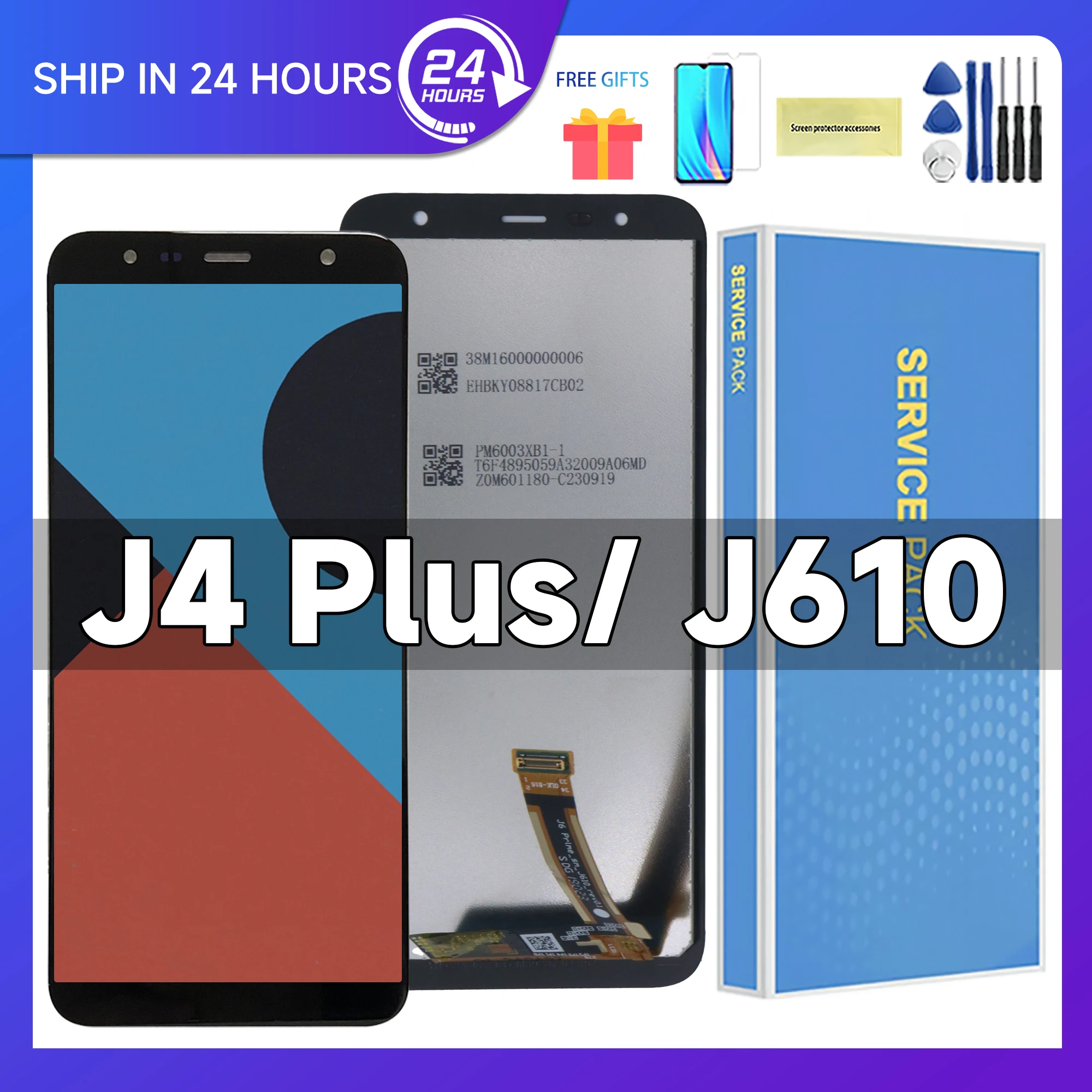 High Quality Display For Samsung J4+ 2018 J4 Plus J415 J415F J410 J6 Prime J6 Plus 2018 J610 LCD Display Touch Screen