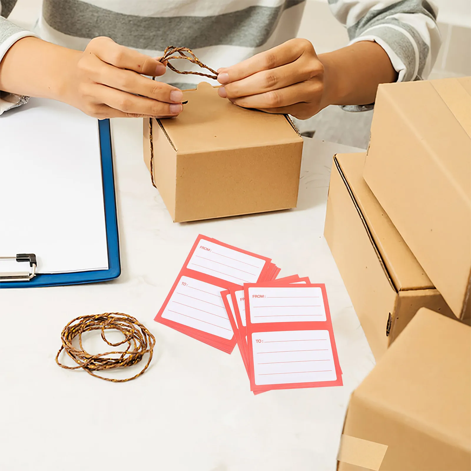 

150Pcs to from Mailing Labels Blank Address Stickers for Envelopes Packages Mailing Bags Shipping Label Stickers Easy to Write