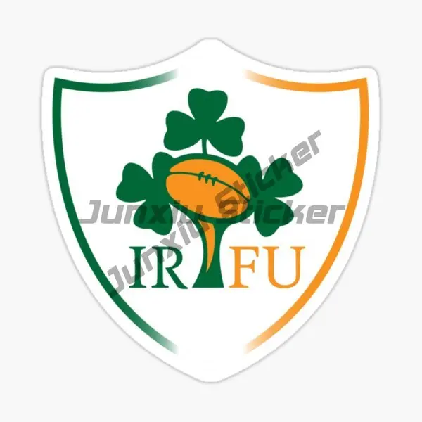 Ireland Flag Emblem Luck Clover Creative Stickers Motorcycle Car Door Bumper Laptop Truck Wall Bicycle Helmet Off-road PVC Decal