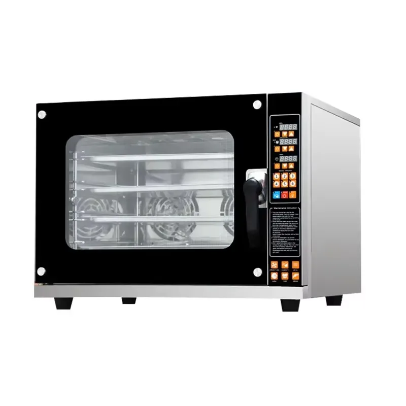 220V Tabletop Electric Convection Bread Oven with 4 Trays Mini Multi-Functional Roller Oven for Baking New Condition