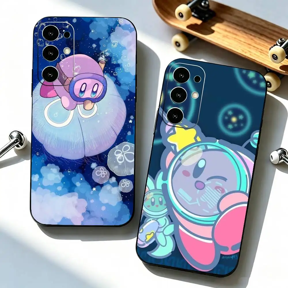 K-Kirbys-PC Cartoon  Phone Case For Samsung S25,S24,S21,S22,S23,S30,Ultra,S20,Plus,Fe,Soft Silicone Black Cover